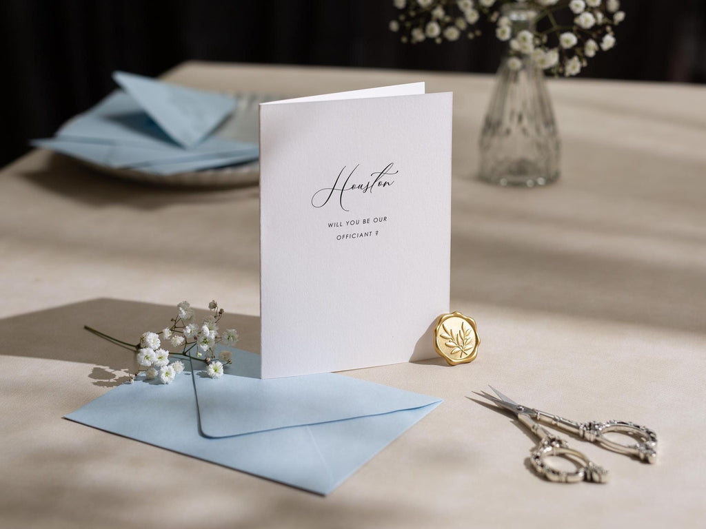 Will You Be My? Proposal Cards w/ Envelope (D7) - Flower Girl, Bridesmaid, Maid of Honor, Groomsmen, Matron of Honor