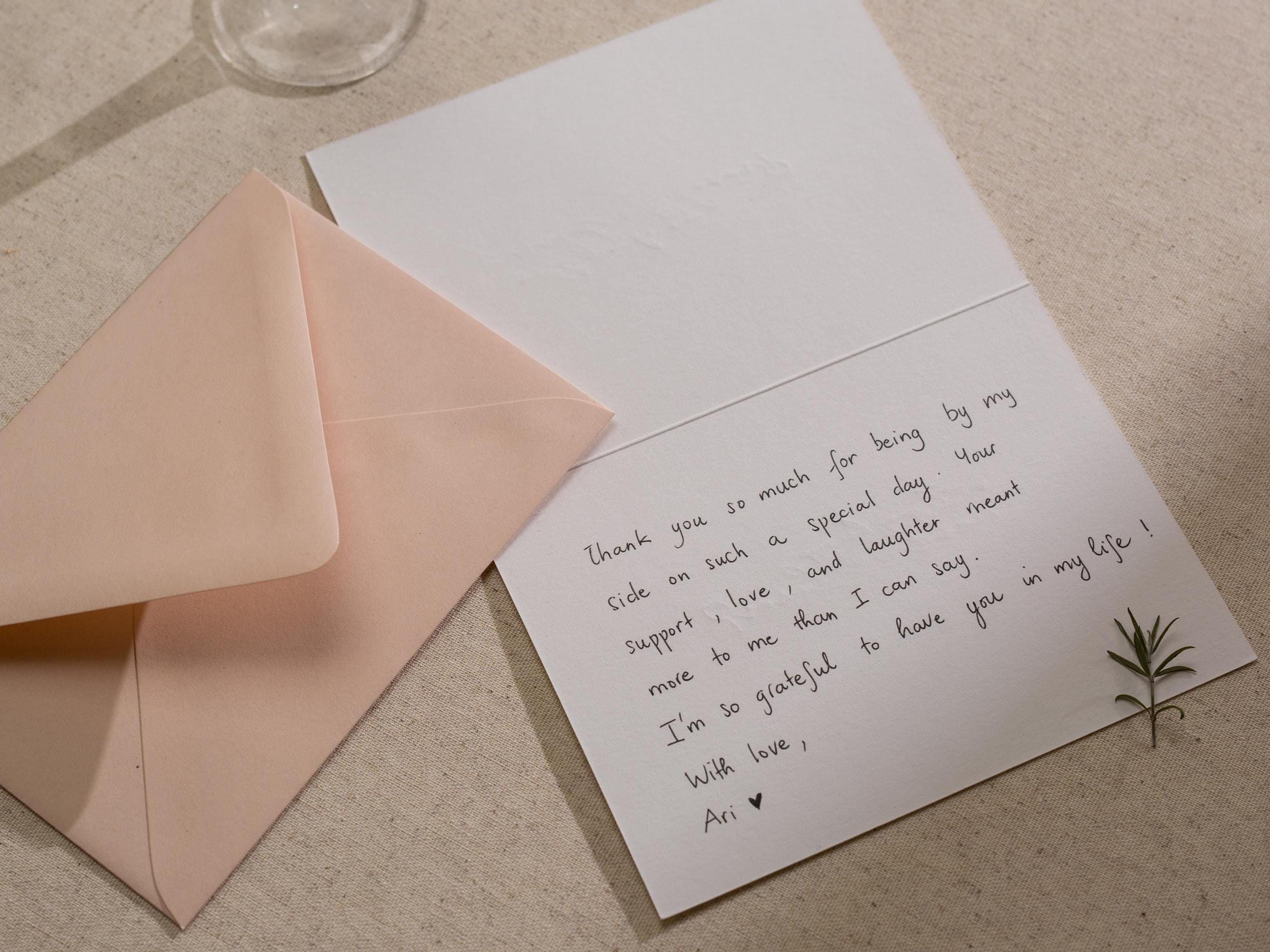 Gold Embossed Folded Card w/ Envelope (Matron) - Will You Be My Matron Of Honor Proposal Bridesmaid Request Card Letter Stationery Wedding