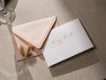 Gold Embossed Folded Card w/ Envelope (Bride) - To My Bride On Our Wedding Day Card From Groom Letter Stationery Modern Simple Minimalist