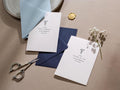 Wedding day folded card (d1) - thank you cards to family bridal party moh bridesmaid mom dad mil fil parents gift