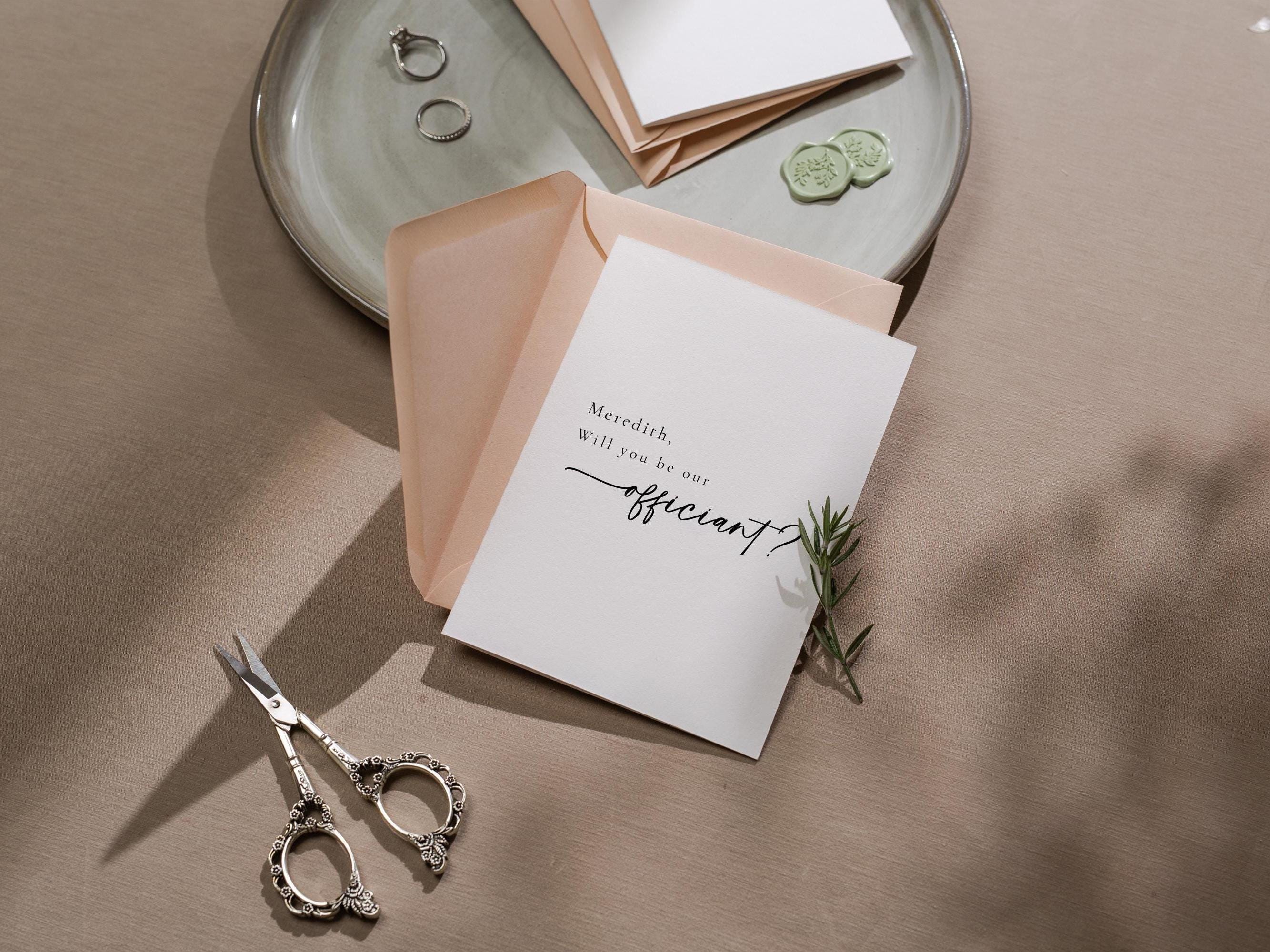 Will you be my? Wedding day folded card (d12) - custom personalized will you be my my sponsor host godparent godmother godfather