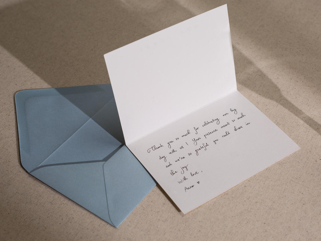 Gold Embossed Folded Card w/ Envelope (Groom) - Wedding Day Card For Groom From Bride Elegant Message Romantic Wedding Morning Gift For Him