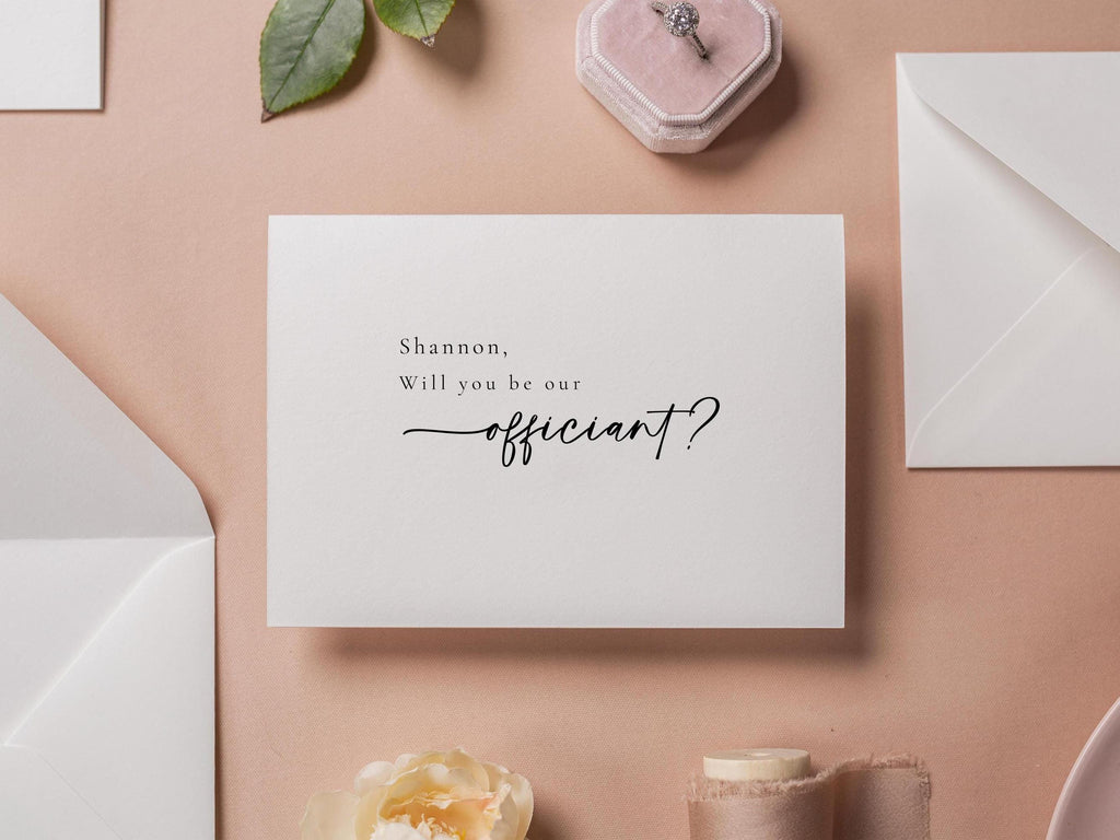 Will you be my? Wedding day folded card (d12) - custom personalized will you be my my sponsor host godparent godmother godfather