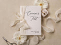 Personalized Deckled Edge Wedding Speech Toast Readings by Booklet (D2) - W/ Ribbon bow for Parents Wedding Party Custom Name Role Date 5x7"
