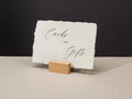 Cards and Gifts Sign Deckle Edge Paper (Design 4) - Gift Table Wedding Ceremony Reception Event Decor Signage Ready to Ship