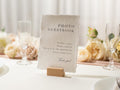 Photo Guest Book Sign Deckle Edge Paper (Design 3) - Instax Polaroid Photo Guestbook Wedding Ceremony Reception Decor Signage Editable
