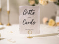 Gifts and Cards Sign Deckle Edge Paper (Design 5) - Gift Table Wedding Ceremony Reception Event Decor Signage Ready to Ship