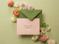 A7 envelope address printing (d2) - with white or black ink custom wedding guest invitation black navy green return envelopes personalized