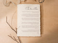Wedding Vows Printed on Deckle Edge Paper - Custom Personalized Gift for Paper or Cotton Anniversary, A4 Large Print Poster, Vows Wall Art