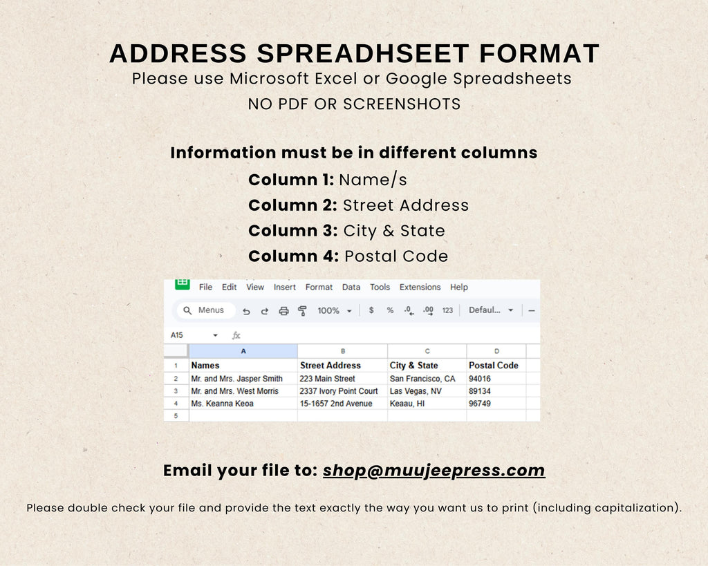 A7 envelope address printing (d3) - custom white ink printing or black ink printing holiday cards invitations return envelopes personalized