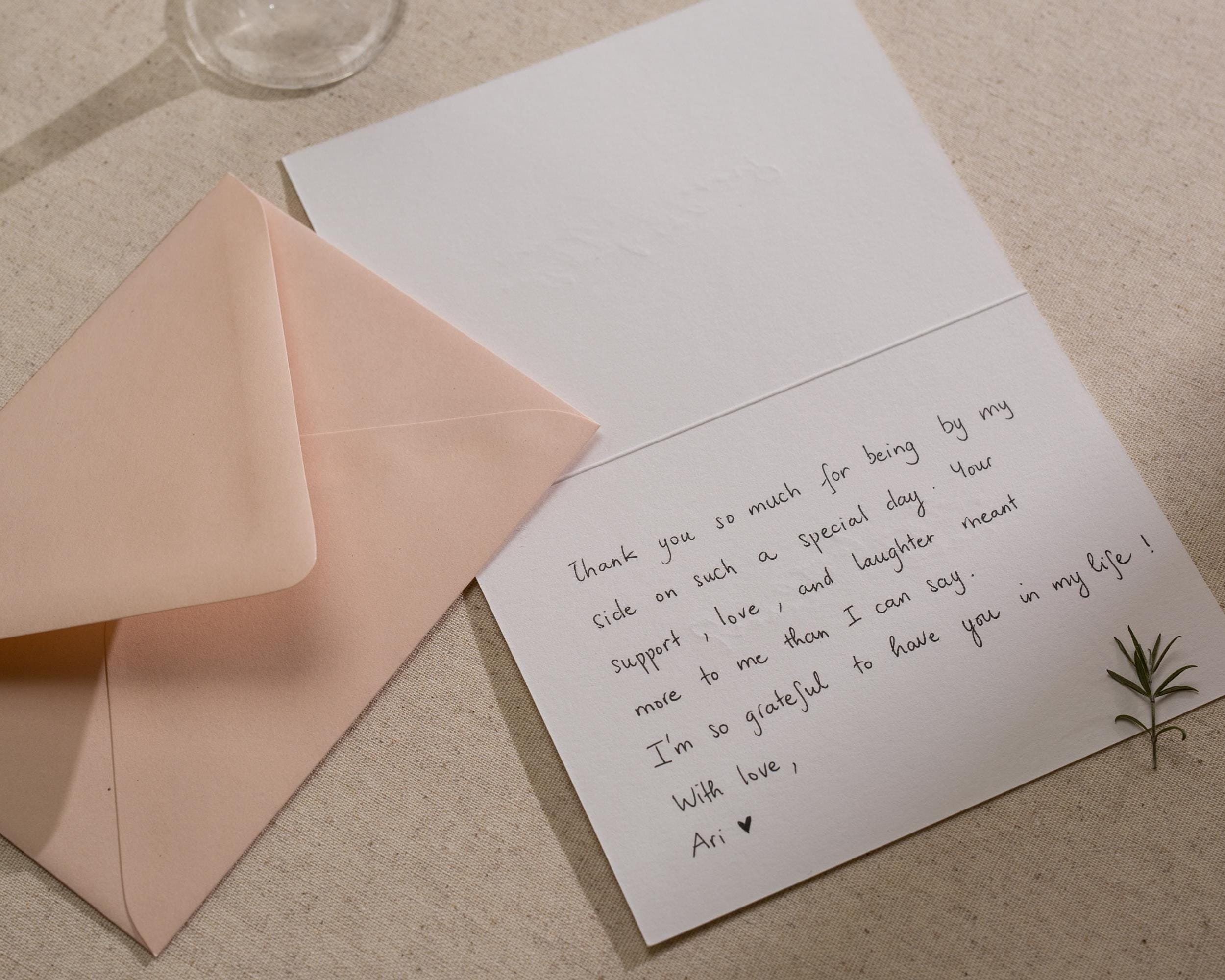 Gold Embossed You Made Our Day Card w/ Envelope - Ready To Ship Gold Foil Wedding Thank You Cards Minimalist Reception Appreciation Notes