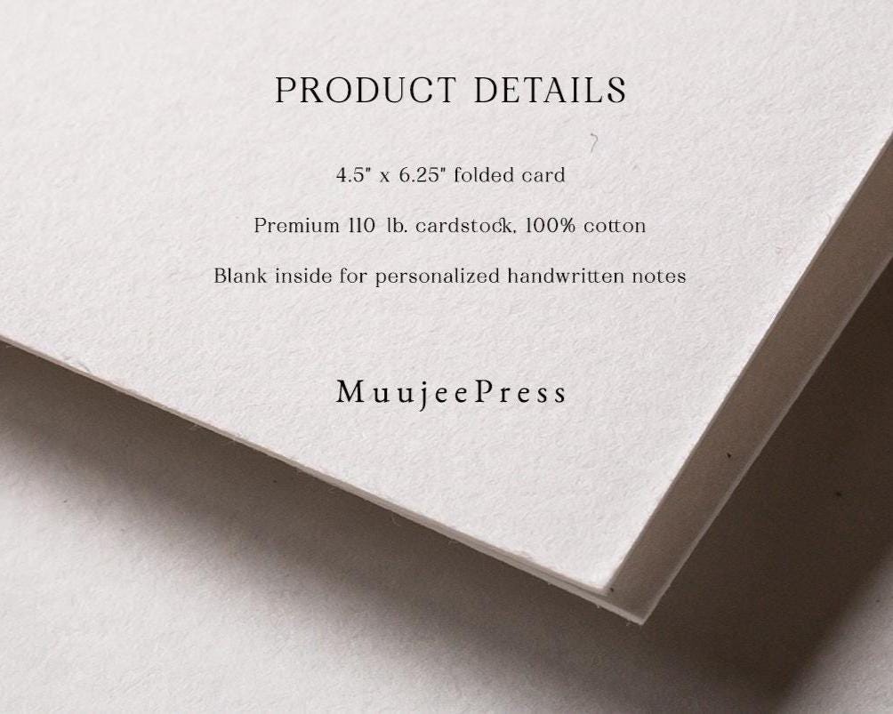 Gold Embossed Folded Card w/ Envelope (TY4) - Thank You for Marrying Us Card for Officiant, Pastor, Minister Appreciation Ceremony Keepsake